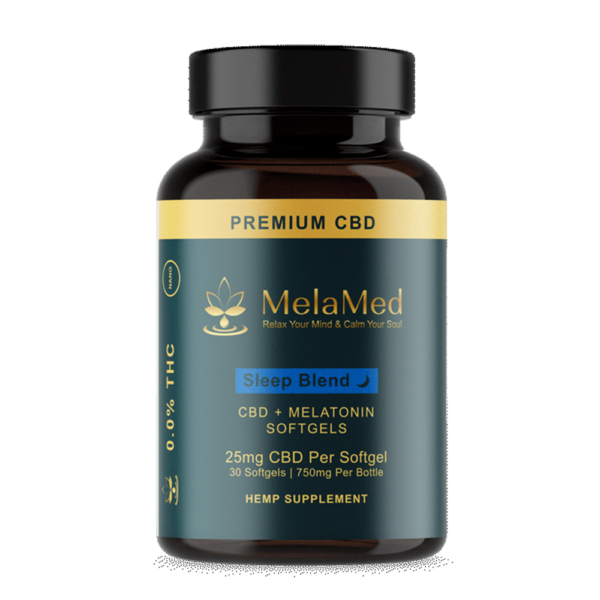 MelaMed Sleep Blend CBD Softgels