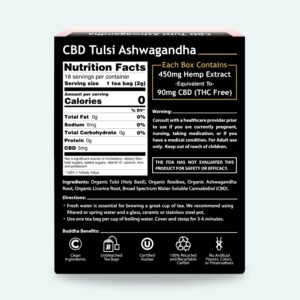 Melamed Premium Wellness|Relaxing Ashwagandha and CBD Tea Blend | 18CNT