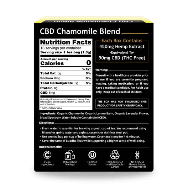 CBD Infused Chamomile Tea